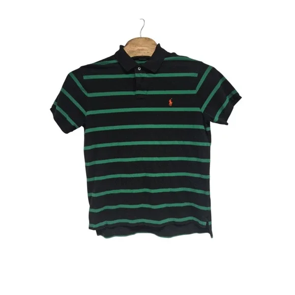 Polo Ralph Lauren Mens Polo Shirt Iconic Pony Black XL Office Causal Custom Fit - Picture 2 of 7